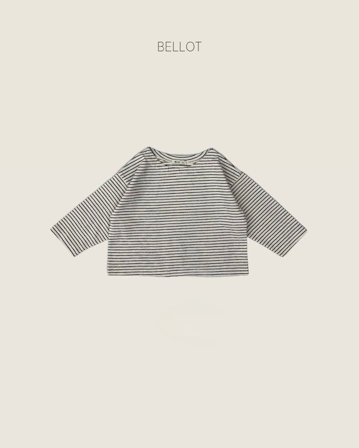 T-shirt a righe mélange